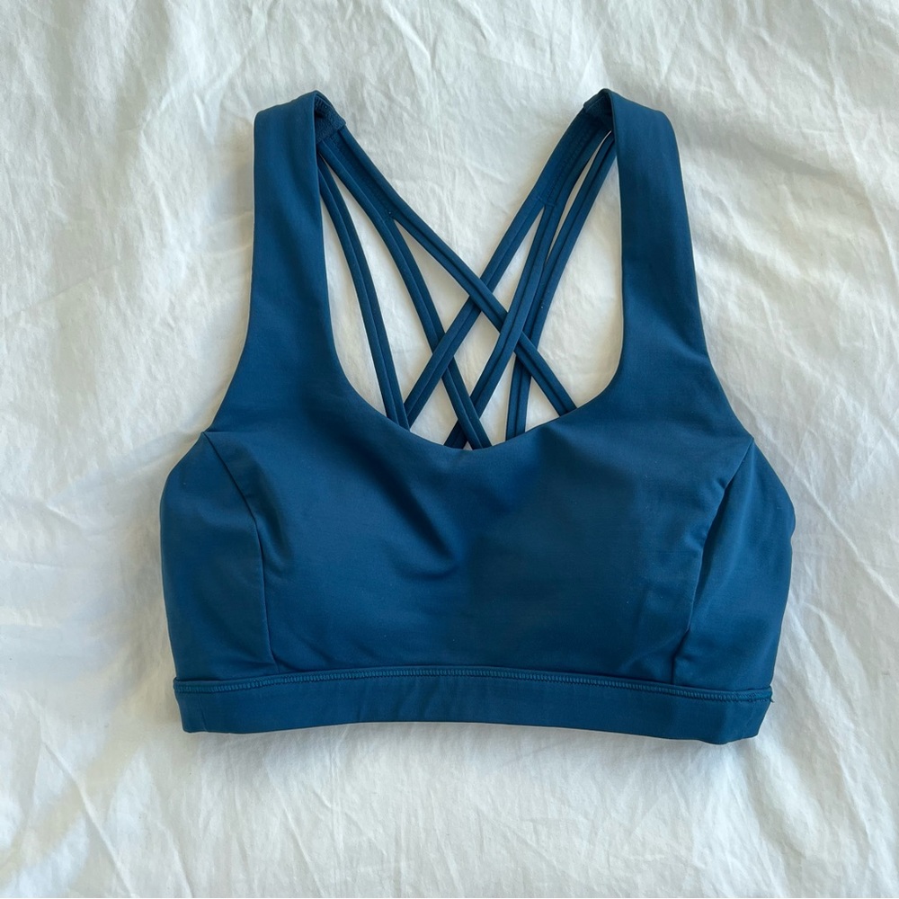 Lululemon Free to be Serene Bra - sz 4 - blue